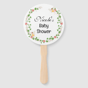 Cute Floral Fairy Bridal Baby Shower Birthday Hand Fan