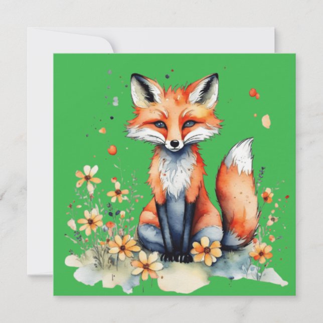 Cute floral fox (Front)