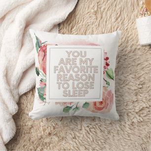 Cute Floral Funny Quote Baby Nursery Cushion