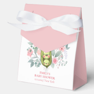 Cute Floral Garden Sweet Pea In Pod Baby Shower  Favour Box