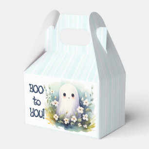 Cute Floral Ghost Halloween Favour Box