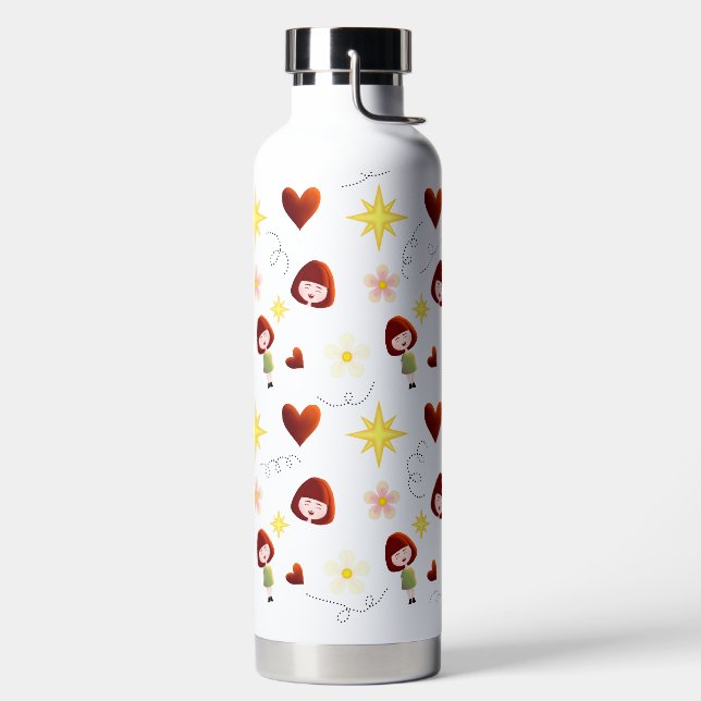 Cute Floral Girl Bottle (Left)