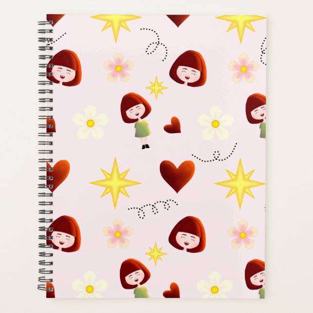 Cute Floral Girl Planner (Front)