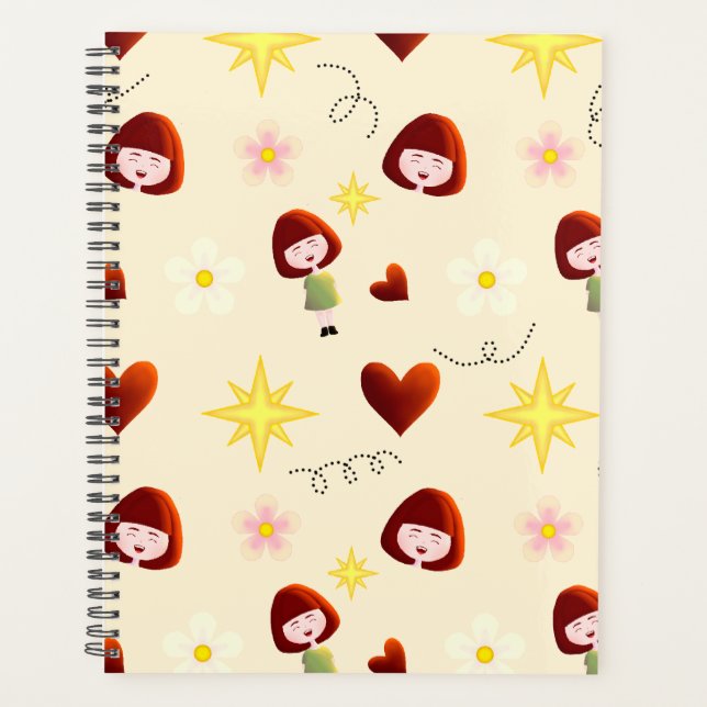 Cute Floral Girl Planner (Front)