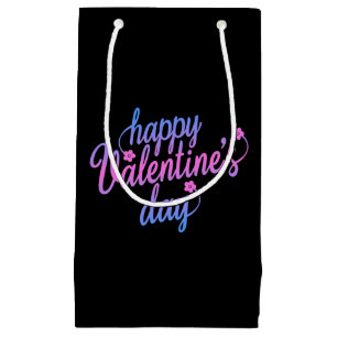 Cute Floral Happy Valentine's Day Gift Bag