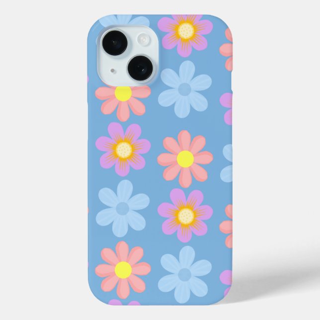 cute floral iphone 15 case. Case-Mate iPhone case (Back)