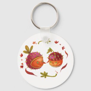 cute floral kids key ring