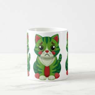 Cute Floral Kitten Coffee Mug Adorable Cat Lover G