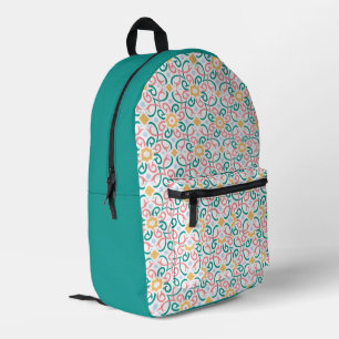 cute/floral/mosaic printed backpack