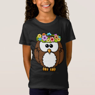 Cute Floral Owl T-Shirt