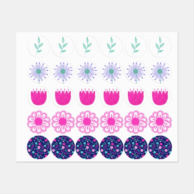Cute floral pattern background (Sheet)