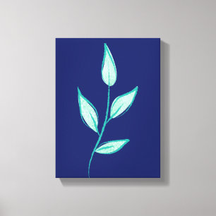 Cute floral pattern background canvas print