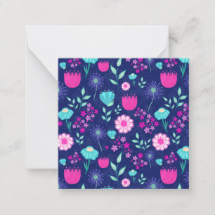 Cute floral pattern background card