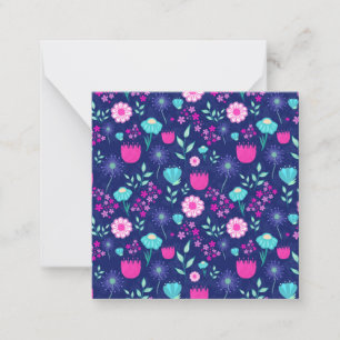 Cute floral pattern background card
