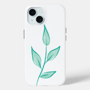 Cute floral pattern background iPhone 15 case