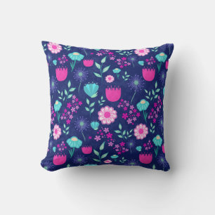 Cute floral pattern background cushion
