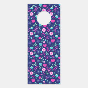 Cute floral pattern background door hanger