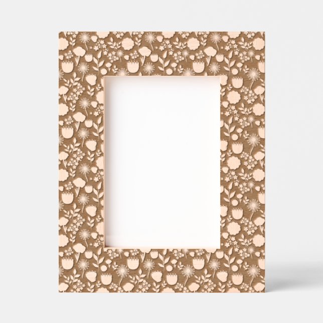 Cute floral pattern background etched frames (Front)