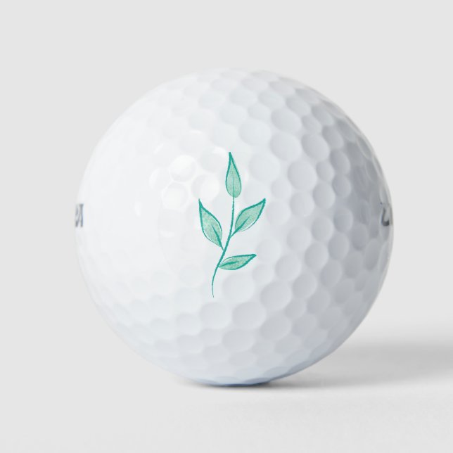 Cute floral pattern background golf balls (Front)