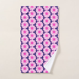 Cute floral pattern background hand towel