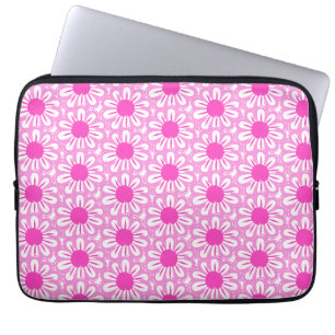 Cute floral pattern background laptop sleeve