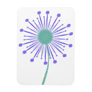 Cute floral pattern background magnet