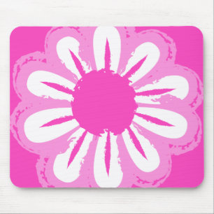 Cute floral pattern background mouse mat