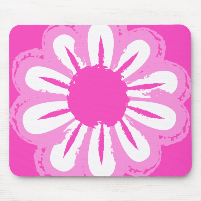 Cute floral pattern background mouse mat (Front)