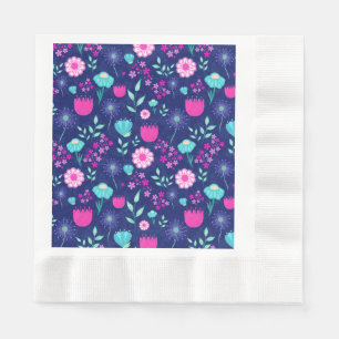 Cute floral pattern background napkin
