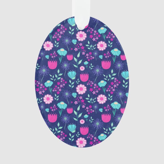 Cute floral pattern background ornament (Front)
