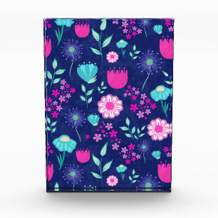 Cute floral pattern background photo block