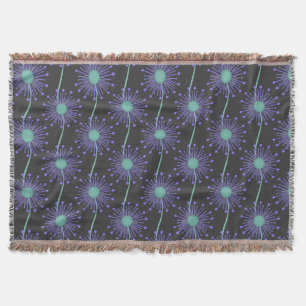 Cute floral pattern background throw blanket