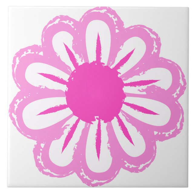 Cute floral pattern background tile (Front)