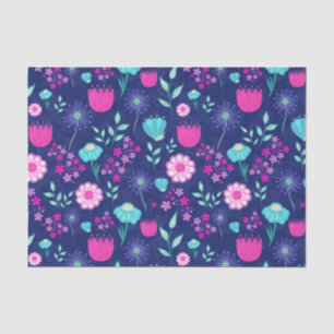 Cute floral pattern background tissue paper