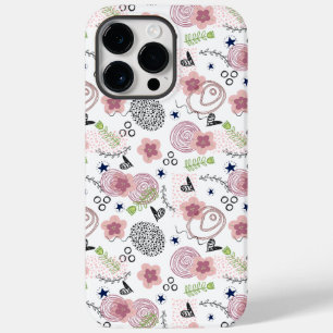 Cute Floral Pattern Case-Mate iPhone 14 Pro Max Case
