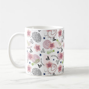 Cute Floral Pattern Coffee Mug