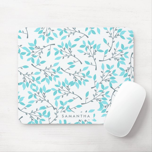 Cute Floral Pattern Mouse Mat (With Mouse)
