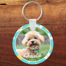 Cute Floral Pattern Personalised Pet Photo