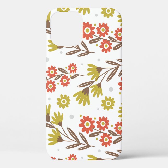 Cute floral pattern, seamless background. Case-Mate iPhone case (Back)