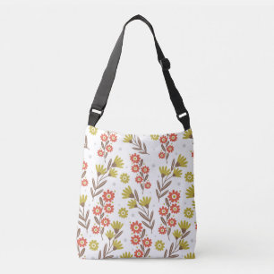 Cute floral pattern, seamless background. crossbody bag