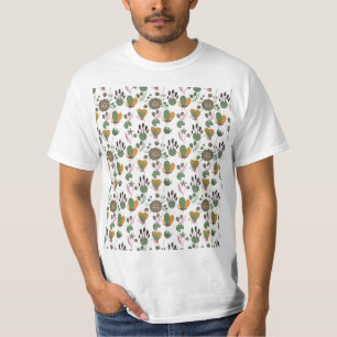 Cute Floral Pattern T-Shirt
