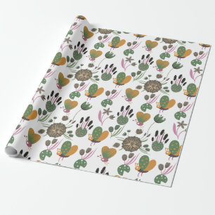 Cute Floral Pattern Wrapping Paper