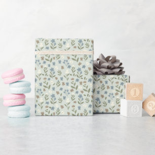 Cute Floral Pattern Wrapping Paper Roll