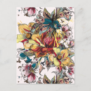 Cute Floral Postcard