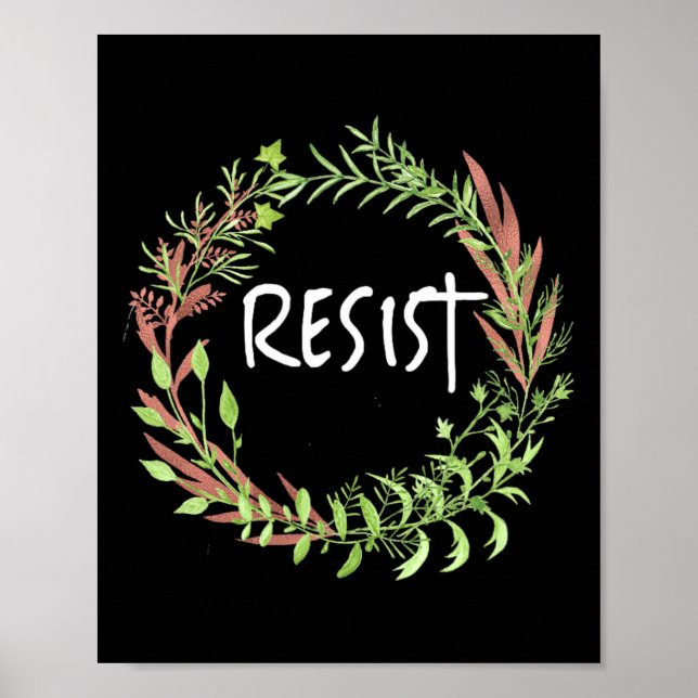 Cute Floral - Resist  Poster (Front)