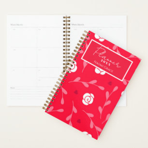 Cute Floral Rose  Planner