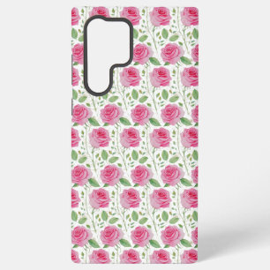 Cute, floral/rose repeating pattern samsung galaxy case