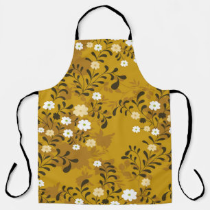 Cute floral seamless pattern on musterabstract,art apron
