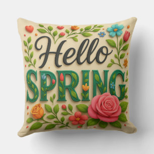 Cute Floral Spring Cushion