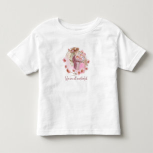 Cute Floral Toddler Girl Tee Inspirational